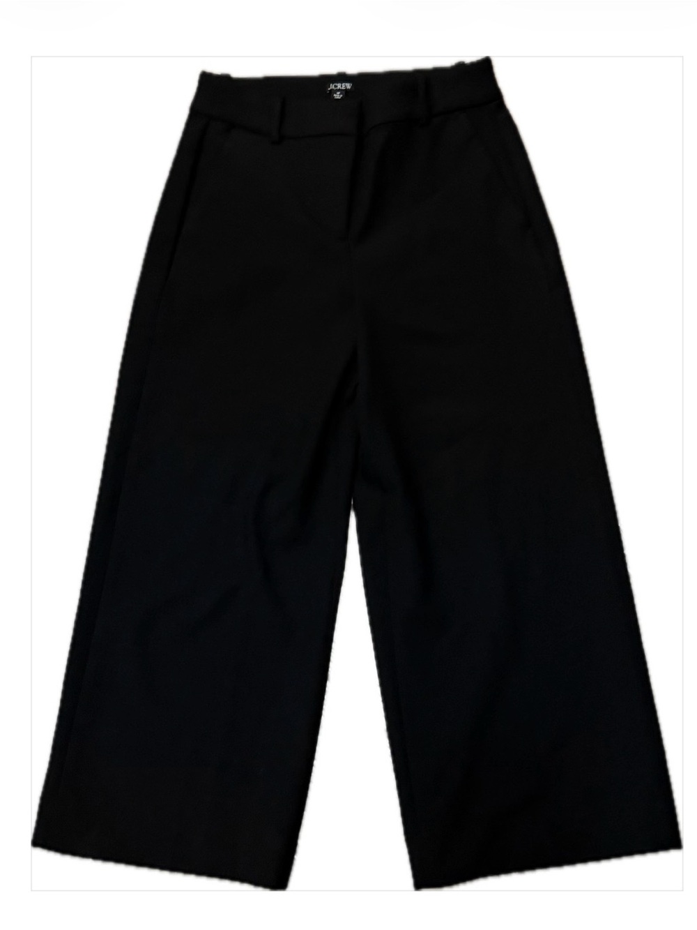 J. Crew Black Wide Leg Pants Sz 6P